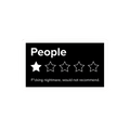 People 1-Star Review Sticke
