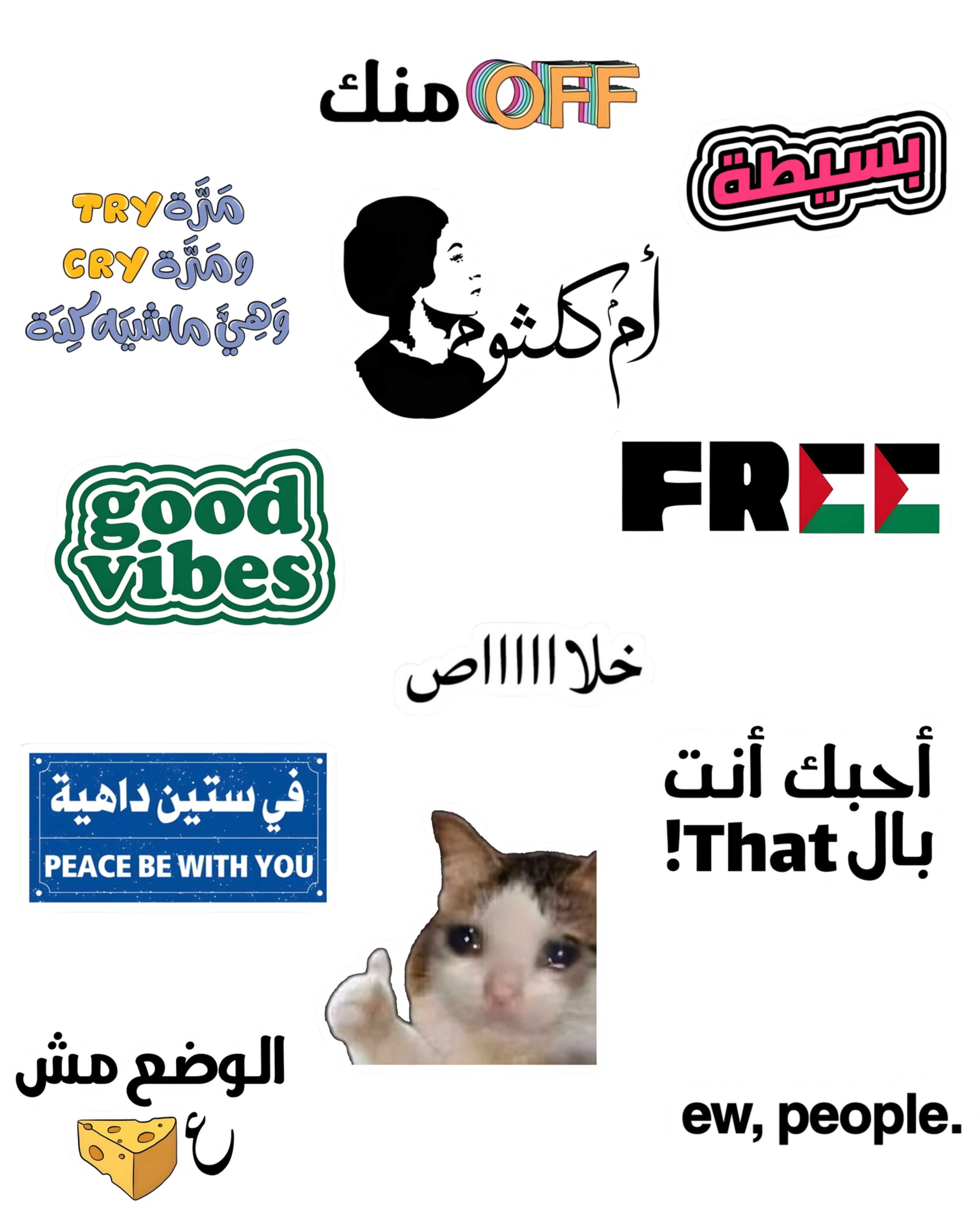 The "Daily Moods" Vinyl Sticker Sheet