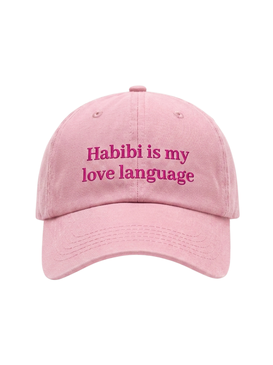 The "Habibi love language" Washed Cap