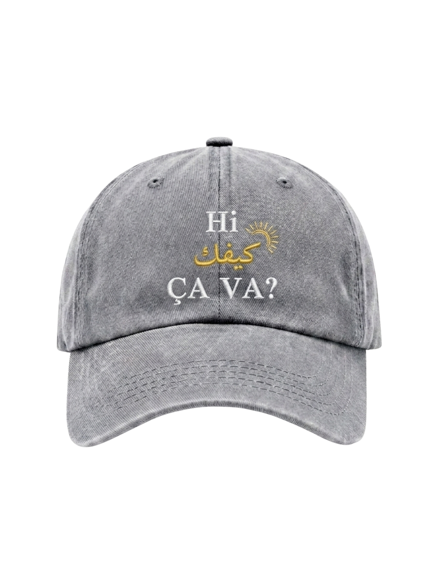 The "Hi, Kifak, Ça Va?" Washed Cap
