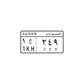 Sudan License Plate Sticker