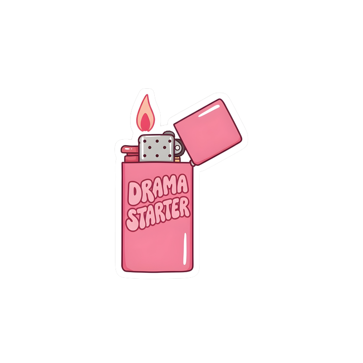 Drama Starter Lighter Sticker