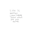 Private Life Quote Sticker