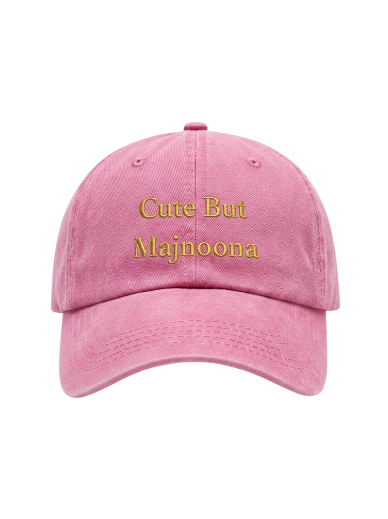 The "Cute But Majnoona" Washed Cap