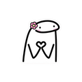 Flork Heart Meme Sticker