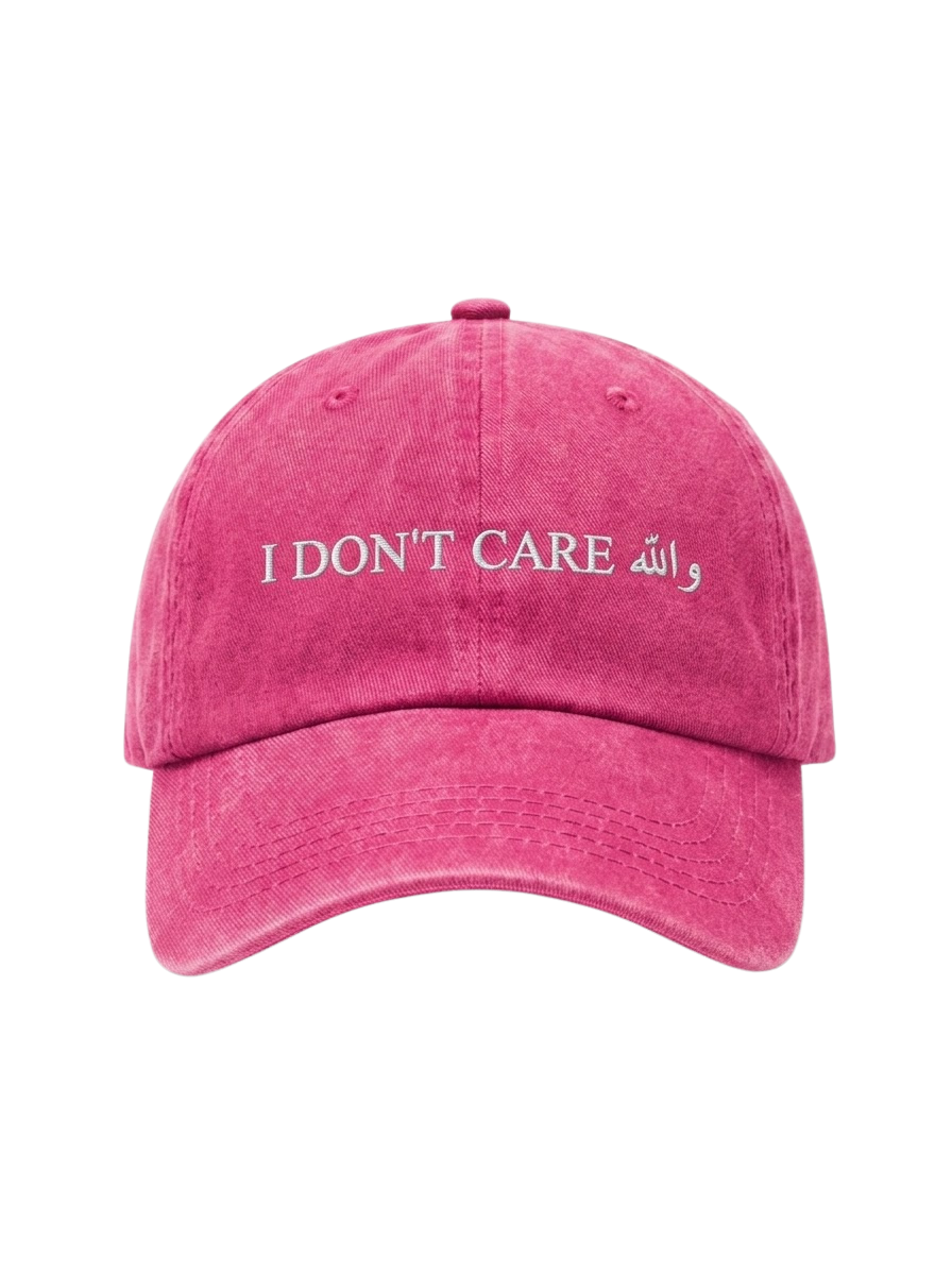 The "I DON'T CARE" Washed Cap