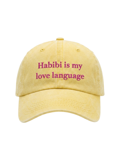 Habibi My Love Language - Washed Cap