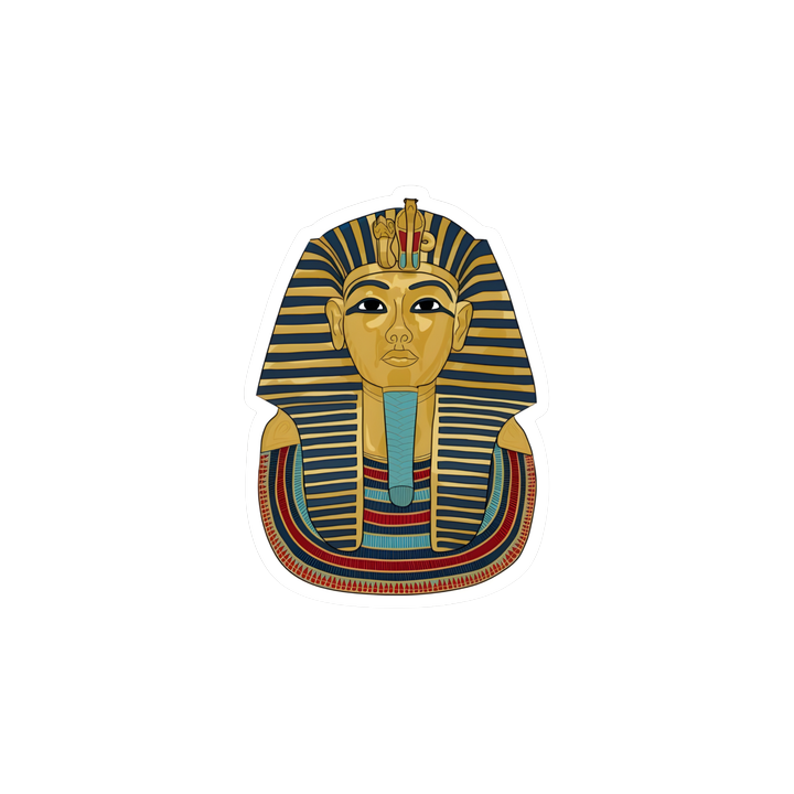 King Tut Mask Sticker