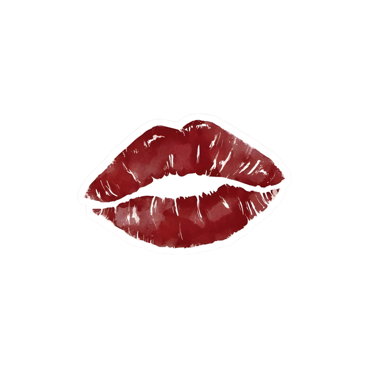 Red Lips Sticker