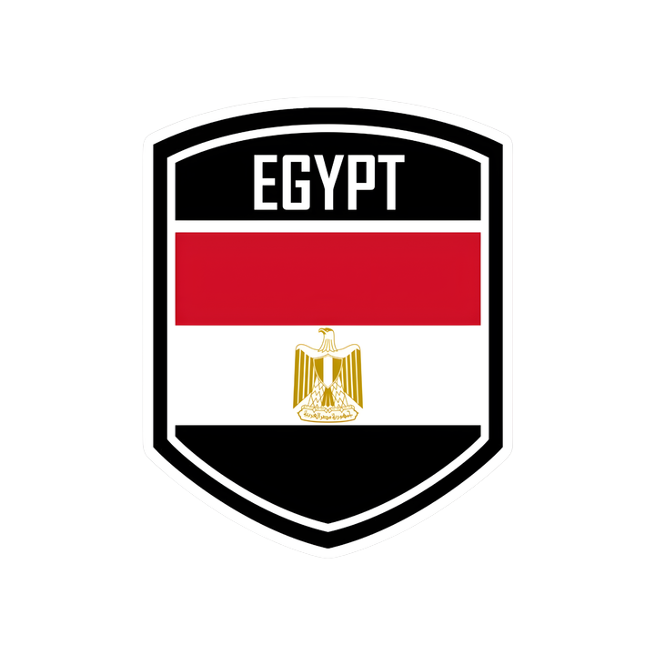Egypt Flag Shield Sticker