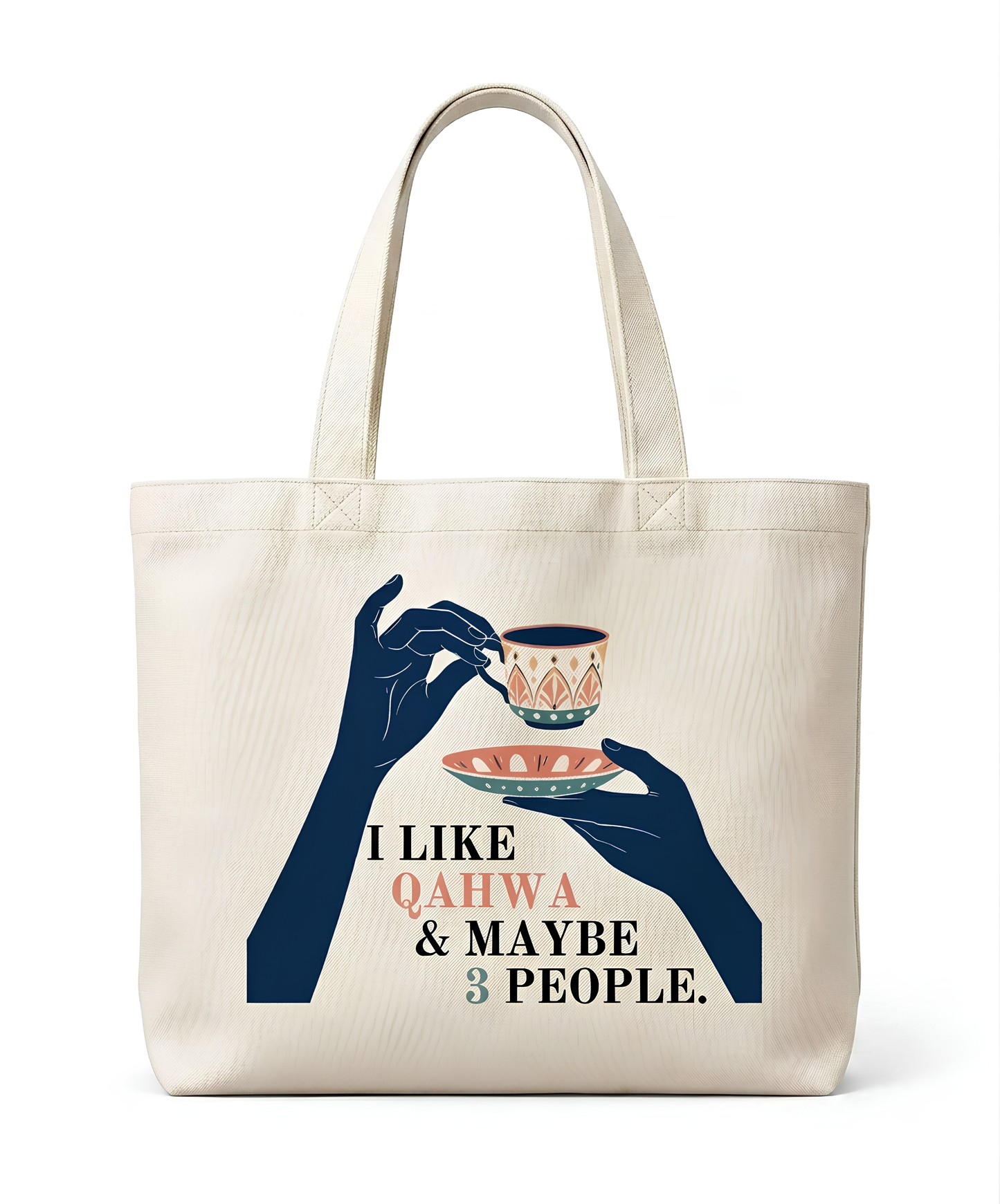 Qahwa & 3 People - Tote Bag