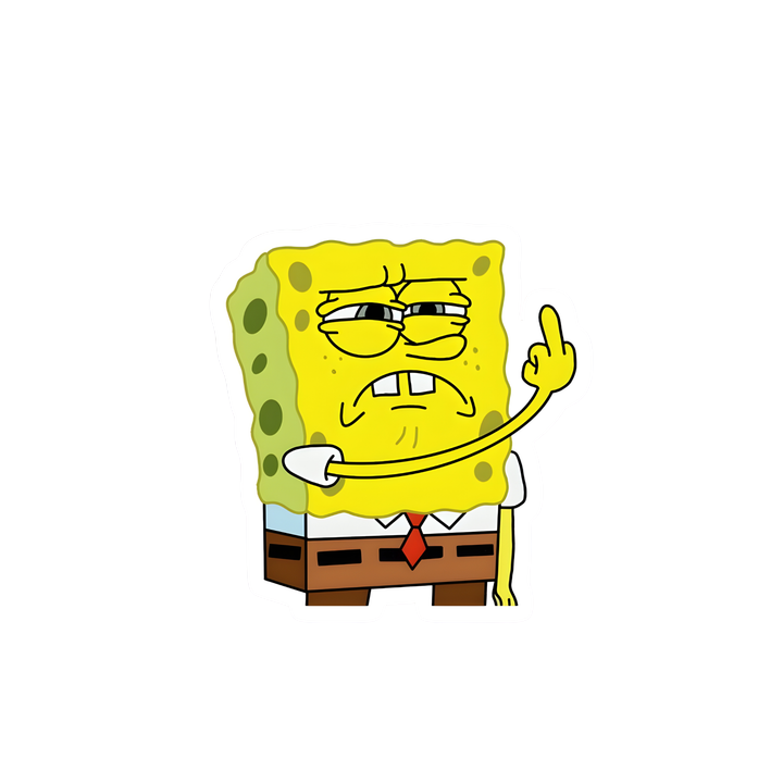 SpongeBob Attitude Sticker